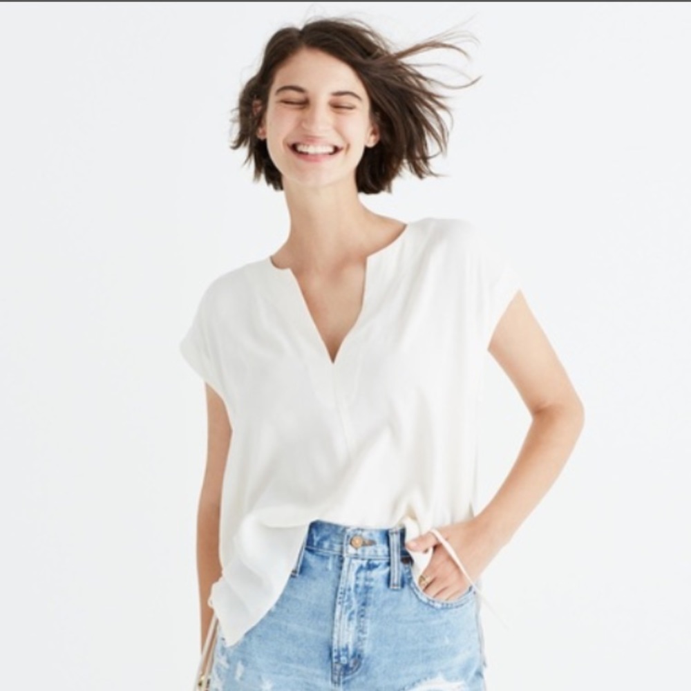 Madewell skylight side tie top size XS